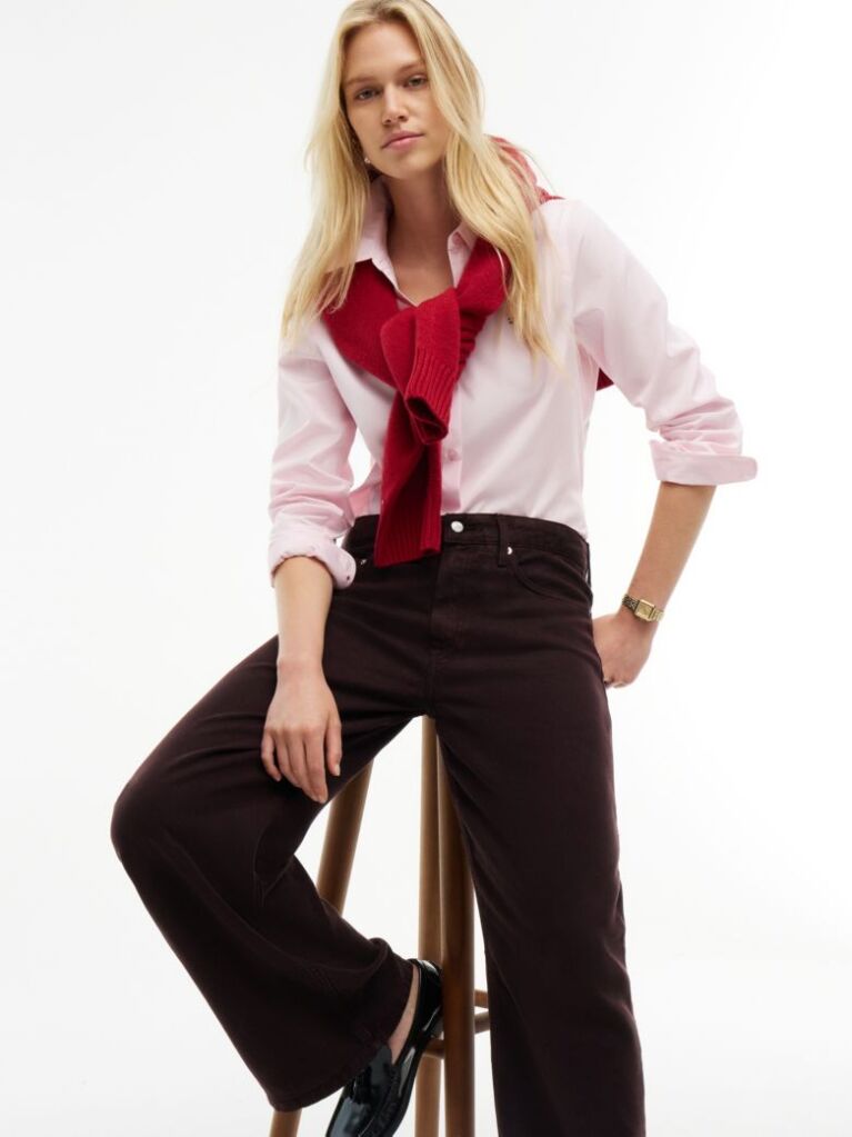 Brown Nola Low Rise Straight Jeans  Women