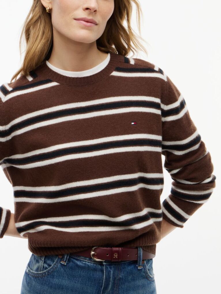 Multi Pure Wool Jersey Slim Jumper  Women