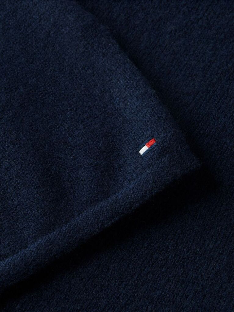 Blue Pure Wool Jersey Straight Midi Skirt  Women
