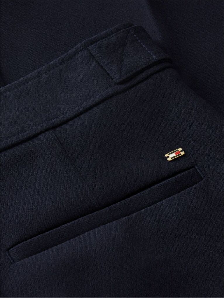 Μπλε Slim Παντελόνι Με Χρυσά Κουμπιά Σε Bootcut Γραμμή  Γυναίκες