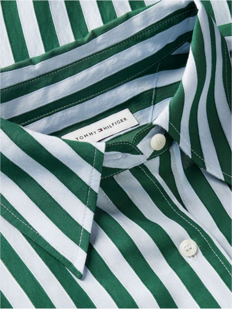Multi Relaxed Fit Stripe Double Cuff Shirt  Women